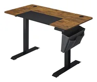 Songmics Stehtisch 120 x 60 cm, Vintagebraun-Schwarz - Tiefe: 60 cm - Breite: 120 cm - Material: Stahl - Höhe: 72 cm - 120 cm - Gewicht: 25.5 kg - Belastbarkeit: 80 kg