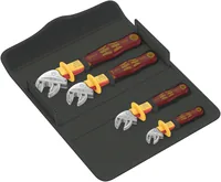 Wera Maulschlüssel 6004 Joker VDE 4 Set, Selbstjustierend, 4-tlg - Produkttyp Handwerkzeug: Rollgabelschlüssel - Schlüsselweite: 19 mm - 7 mm
