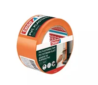 tesa PE Putzband, Orange, 33 m x 50 mm - Breite: 50 mm - Zertifikate: Keine Zertifizierung - Länge: 3300 mm - Eigenschaften: Keine Eigenschaft - Produkttyp: Abdeckband - Anwendung: Innenbereich