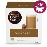Nescafé Kaffeekapseln Dolce Gusto Café Au Lait 16 Stück - Entkoffeiniert: Nein - Produktionsland: Indonesien - Packungsgrösse: 16 Stück - Geschmacksrichtung: Keine - Getränkeart: Milchkaffee - Kaffeeart: NESCAFÉ Dolce Gusto