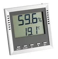 TFA Dostmann Thermo-/Hygrometer KLIMA GUARD - Detailfarbe: Grau - Typ: Thermo-/Hygrometer - Anwendungsbereich: Temperatur-/Feuchtemessung