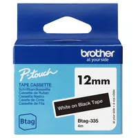 Schriftband Brother 12mmx4m weißschwarz BTAG-335
