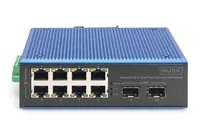 Digitus DN-651147 Netzwerk-Switch Unmanaged Fast Ethernet (10/100) Power over Ethernet (PoE) Schwarz, Blau