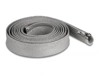 Delock Kabelschlauch 3 m x 20 mm Grau - Detailfarbe: Grau - Breite: 20 mm - Länge: 3 m - Produkttyp: Kabelschlauch - Ausstattung Kabelmanagement: Wiederverwendbar - Reissverschluss - Verpackungseinheit: 1 Stück