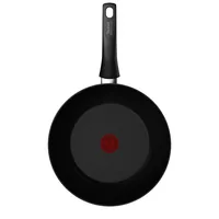 Tefal Wok Renew Black On 28 cm - Material: Aluminium - Pfannentyp: Wok - Kompatible Kochfelder: Backofen - Gas - Halogen - Induktion - Elektro - Antihaftbeschichtung: Ja - Detailfarbe: Schwarz - Set: Nein