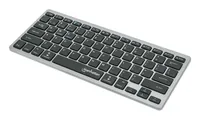 Manhattan Ultra Slim Dual-Mode Wireless Keyboard, German Quertz layout, Bluetooth (v3.0) and Wireless (2.4GHz), 78 low profile scissor keys, Auto Power Management, Range 10m, USB-A Micro Receiver, AAA Battery (included), Windows and Mac, Three Year Warran