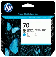 HP 70 Matte Black and Cyan DesignJet Printhead testina stampante Getto termico d'inchiostro