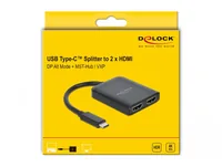 DeLOCK USB Type-C Splitter (DP Alt Mode) to 2 x HDMI MST / VXP