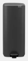 Brabantia Treteimer Bo 30 l, Anthrazit - Fassungsvermögen: 30 l - Anzahl Behälter: 1 - Detailfarbe: Anthrazit - Form: Eckig - Material: Stahl