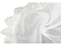 Hubatka Tagvorhang Vitrage zum Aufhängen 95 cm x 150 cm, Offwhite - Breite: 95 cm - Höhe: 150 cm - Eigenschaften: Keine Eigenschaft - Zertifikate: Keine Zertifizierung - Motiv: Ohne Motiv - Detailfarbe: Offwhite