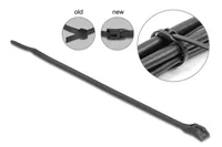 Delock Kabelbinder mit flachem Kopf L 110 x B 2,5 mm 100 Stück schwarz