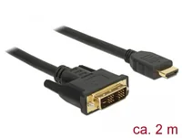 DELOCK Kabel DVI 181 -> HDMI-A St 2.00m schwarz