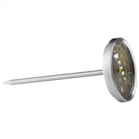 WMF Bratenthermometer  Scala Ø 6.3 cm, Silber - Typ: Fleischthermometer - Anwendungsbereich: Grill - Backofen - Kabelgebunden: Nein - Displaytyp: Analog - App kompatibel: Nein