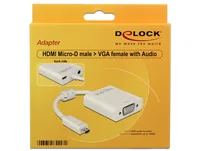 DeLOCK 65557 USB graphics adapter 1920 x 1080 pixels White