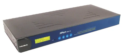 Moxa Serieller Geräteserver NPort 5610-16 - Datenanschluss Seite B: RS-232 - Anzahl Ports: 16 - Schnittstelle Hardware: RJ-45 - Formfaktor: Extern