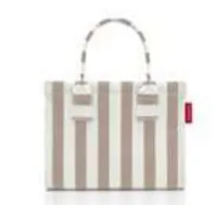 Reisenthel Tasche Daily Shopper XS Summerstripes Coffee - Breite: 27 cm - Detailfarbe: Beige - Weiss - Material: Polyester - Höhe: 21 cm - Länge: 14 cm