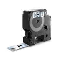 Dymo LabelWriter - D1 Etiketten Selbstklebend - 19 mm x 7 m - Schwarz auf Transparent - (S0720820)