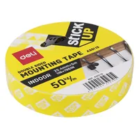 DELI Montageband 25,4mm x 5m doppelseitig, weiß
