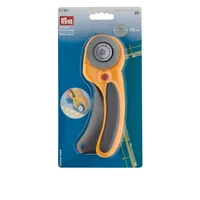 Prym Rollschneider Comfort Gelb, 45 mm - Verpackungseinheit: 1 Stück - Detailfarbe: Gelb - Produkttyp: Rollschneider