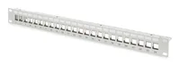DIGITUS Patchpanel 1HE 24xCat6A Keystone Module geschirmt gr