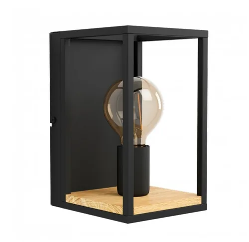 EGLO Leuchten Wandleuchte LIBERTAD 1x E27 Schwarz - Smart Home: Nicht kompatibel - Dimmbar: nicht dimmbar - Anwendungsbereich: Indoor - Betriebsart: Netzbetrieb - Zusätzliche Ausstattung: Ein/Aus-Schalter - Lampensockel: E27