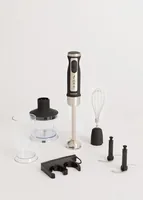 Create Stabmixer Full Mix Advance Schwarz/Silber - Motorleistung: 1500 W - Funktionen: Pürieren - Schlagen - Hacken - Mixen - Detailfarbe: Silber - Schwarz - Kabelgebunden: Ja - Set: Ja