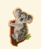 Mono-Quick Aufbügelbild Koala 1 Stück - Breite: 4 cm - Länge: 6.4 cm - Motiv: Koala - Anzahl Stück: 1 Stück