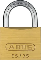 Abus Vorhängeschloss 55/35 Gold Messing - Schlossart: Schlüssel - Set: Nein - Aussenanwendung: Ja