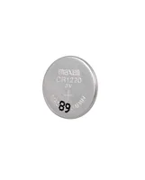 Maxell Europe LTD. Knopfzelle CR1220 , 1 Stück - Gewicht: 0.8 g - Verpackungseinheit: 1 Stück - Chemisches System: Lithium-Mangandioxid - Batterietyp Bauform: CR-1220 / CR1220 / DL1220 / ECR1220 / SB-T13 / 5012LC / L04 - Anwendung: Knopfzellen - Spannung: