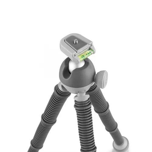 Joby Tischstativ PodZilla Large - Höhenverstellbar: Nein - Detailfarbe: Grau - Material: Aluminium - Gummi - Plastik - Stativ-Bauart: Tischstativ - Stativgewinde: 1/4'' - Stativ-Ausstattung: Kugelkopf - Schnellwechselplatte - Stativgewinde