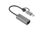 I-TEC USB-C Metal 2.5Gbps Ethernet Adapter 1x USB-C to RJ-45 LED compatible with Thunderbolt 3