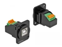 Delock D-Typ USB 2.0 Typ-B zu Terminalblock Terminalblock - USB 3.0 - Kabeltyp: Gerätekabel - Videoanschluss Seite A: Terminalblock - Videoanschluss Seite B: USB 3.0