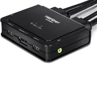 TRENDnet KVM Switch 2-Port Kit 4K DisplayPort
