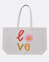 Chic Mic Tasche Always choose love Mehrfarbig - Breite: 14 cm - Detailfarbe: Mehrfarbig - Material: Bio Baumwolle - Höhe: 42 cm - Länge: 48 cm