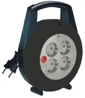 Brennenstuhl Kabeltrommel Vario Line 4x 5m schwarzlicht
