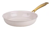 Fackelmann Bratpfanne Signature 20 cm, Beige / Gold - Material: Edelstahl - Recycling Aluminium - Pfannentyp: Bratpfanne - Kompatible Kochfelder: Backofen - Elektro - Gas - Glaskeramik - Induktion - Antihaftbeschichtung: Ja - Detailfarbe: Beige - Gold - S