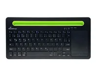 MediaRange Tastatur Wireless 78 Tasten Touchpad DE schwarz