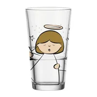 LEONARDO Trinkglas Engel 6 x 330 ml, Transparent - Materialtyp: Glas - Material: Kalk-Natron-Glas - Polyethylen (PE) - Produkttyp: Tasse - Detailfarbe: Mehrfarbig