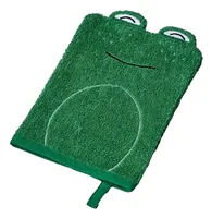 Chic-mic Frog Green Cotton Wash cloth