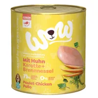 WOW Nassfutter Junior Huhn, 800 g - Tierbedürfnis: Wachstum & Trächtigkeit - Geschmacksrichtung: Geflügel - Zertifikate: Keine Zertifizierung - Fleischsorte: Huhn - Packungsgrösse: 800 g - Futtereigenschaft: Getreidefrei - Ohne künstliche Zusätze - Hoher 