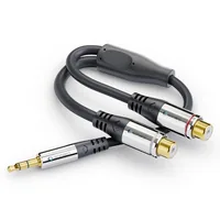 sonero Audio-Kabel 3.5 mm Klinke - Cinch 0.25 m - Kabeltyp: Adapterkabel - Audioanschluss Seite A: 3.5 mm Klinke - Audiokanäle: Stereo - Audioanschluss Seite B: Cinch - Detailfarbe: Schwarz - Länge: 0.25 m
