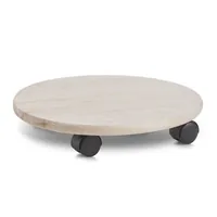 Zeller Present Rolleruntersetzer Ø 35 cm, Nature - Detailfarbe: Nature - Material: Kiefernholz