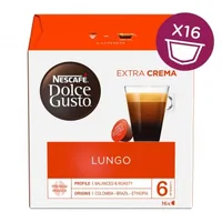 Nescafé Kaffeekapseln Dolce Gusto Lungo 16 Stück - Entkoffeiniert: Nein - Produktionsland: Spanien - Packungsgrösse: 16 Stück - Geschmacksrichtung: Keine - Getränkeart: Lungo - Kaffeeart: NESCAFÉ Dolce Gusto