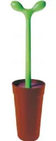 Alessi ASG04 MERDOLINO Klosettbürste aus thermoplastischem Harz, braun