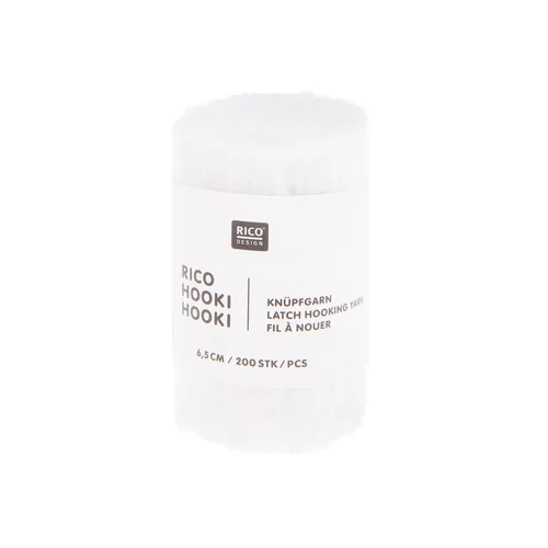 Rico Design Hooki Knüpfgarn Weiss - Detailfarbe: Weiss - Garn-Art: Knüpfgarn - Set: Nein