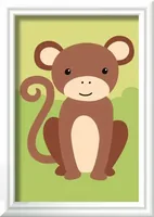 Ravensburger Malen nach Zahlen CreArt Wild Monkey - Altersempfehlung ab: 7 Jahren - Motiv: Affe