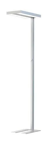 Contini Bürostehleuchte 80W, 4000 Kelvin, Silber - Betriebsart: Netzbetrieb - Dimmbar: dimmbar - Lampensockel: LED fest verbaut - Farbwiedergabeindex CRI: 80 - Lichtfarbe: Neutralweiss (NW) - Farbtemperatur Kelvin: 4000 K