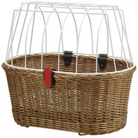 KLICKfix Doggy Basket Posteriore Cestino per biciclette 40 L Bianco, Legno