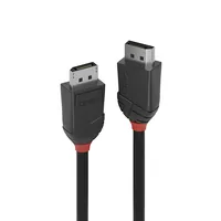LINDY Black Line Video Cable -  DP 1.2 -  DP-DP M-M -  1m -  black