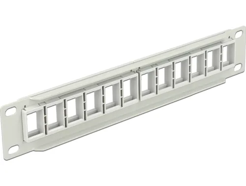 10? Keystone Patchpanel 12 Port grau